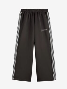 NWT LONELY GHOST Daily Track Pants with White Side Stripes